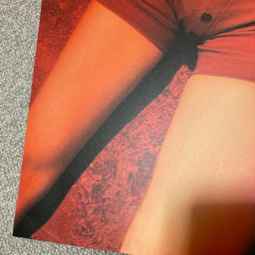 井川遥　BODY WILD FIT BOXER ポスター　美品　グンゼ　赤　２