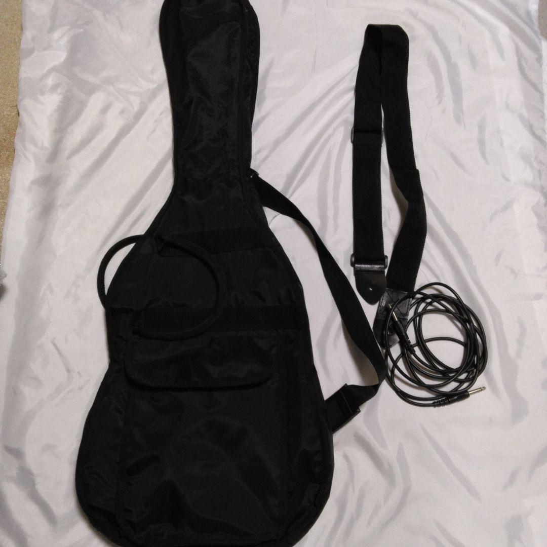 レスポール カスタムモデル 黒 メイソン/ソフトケース ベルト シールド付き