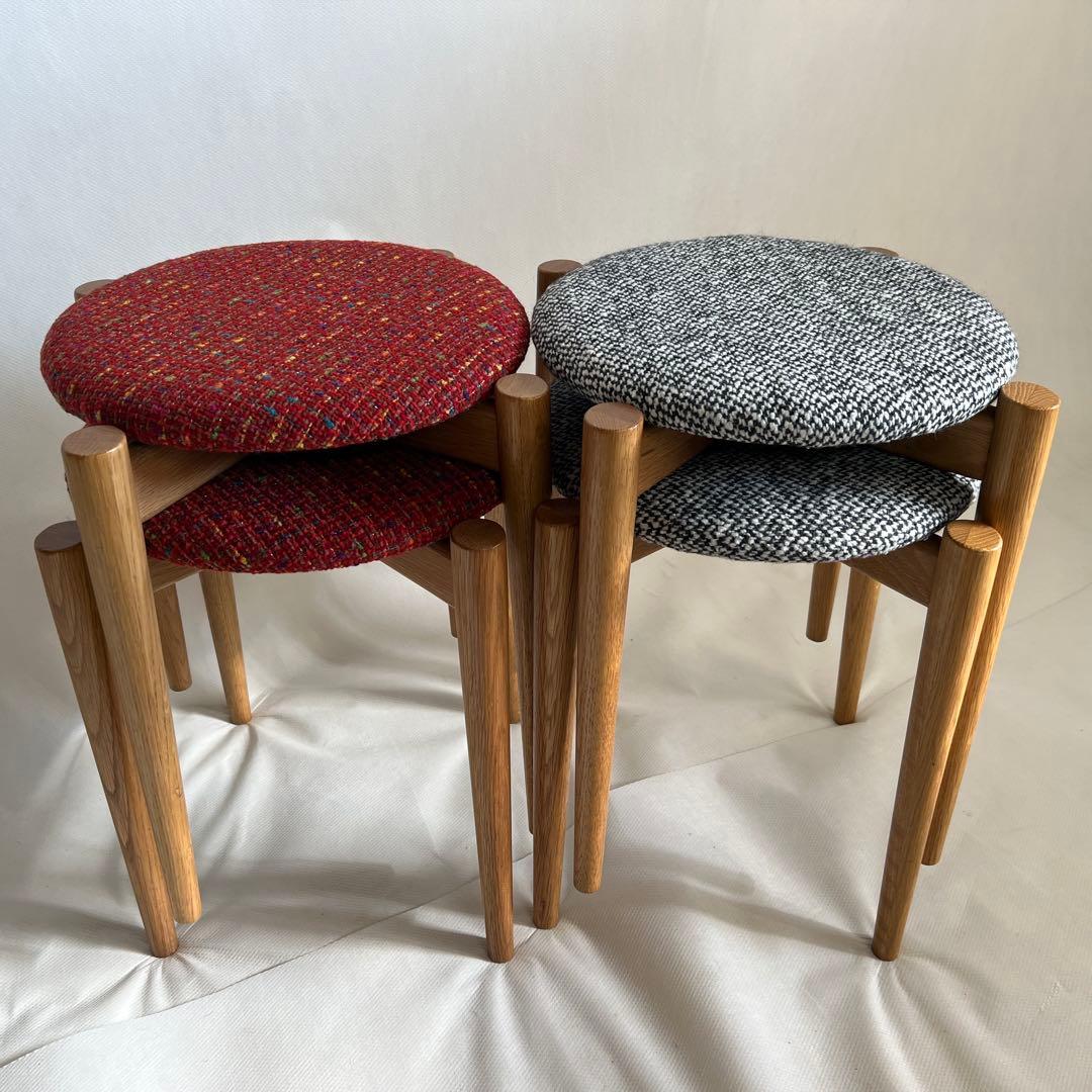 ファブリックスツール・4脚セット・送料込み