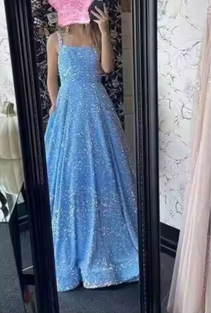グリッターイブニングドレス　演奏会　パーティー　結婚式　エルサ