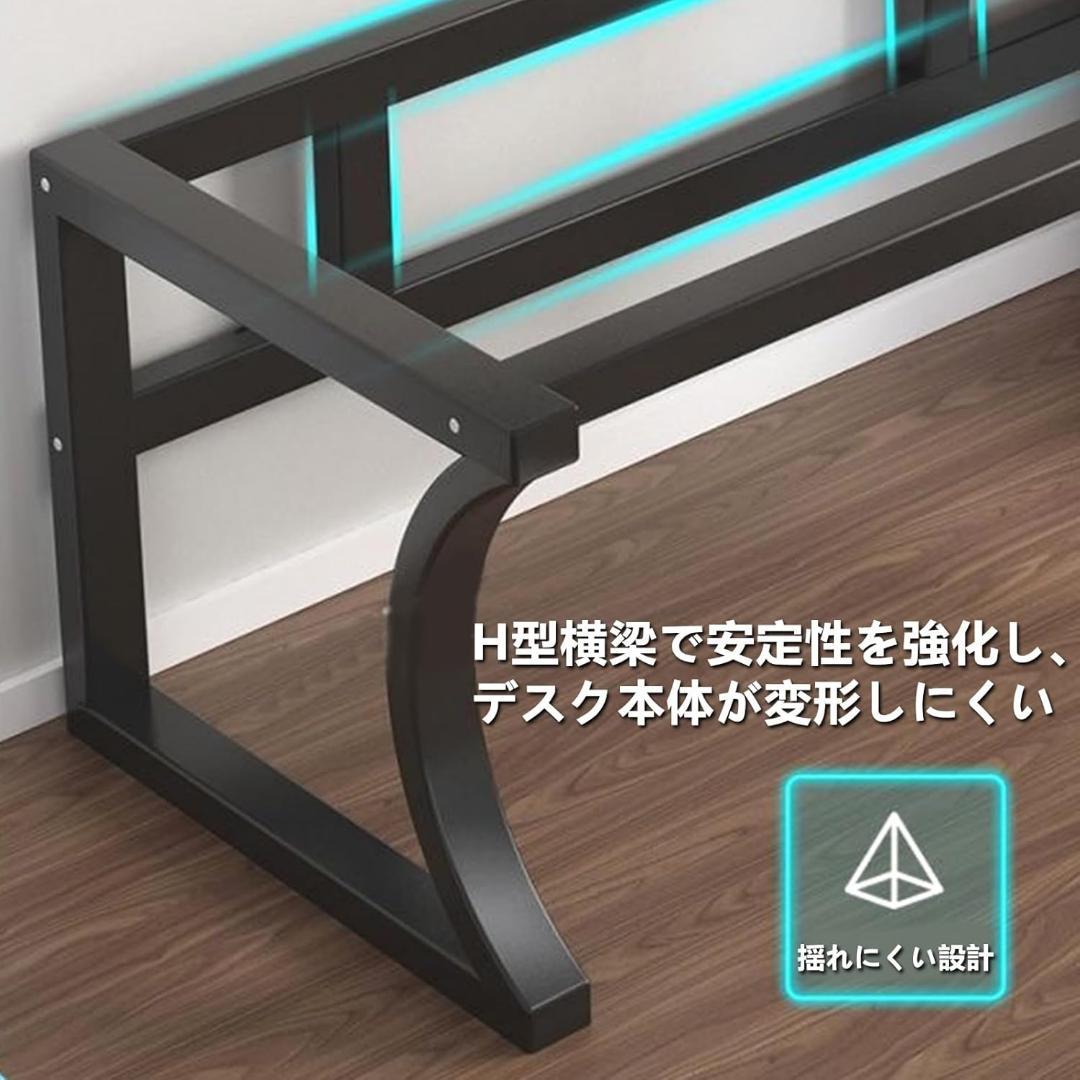 パソコンデスク ゲーミングデスク 組立簡単 机 pcデスク シンプ