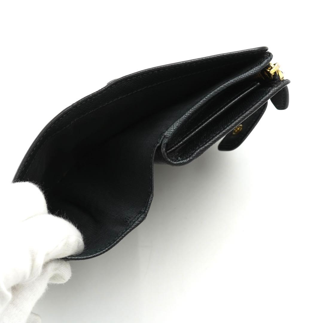 ✨未使用に近い✨ PRADA ミニ財布 サフィアーノ アイコン ベルト L字