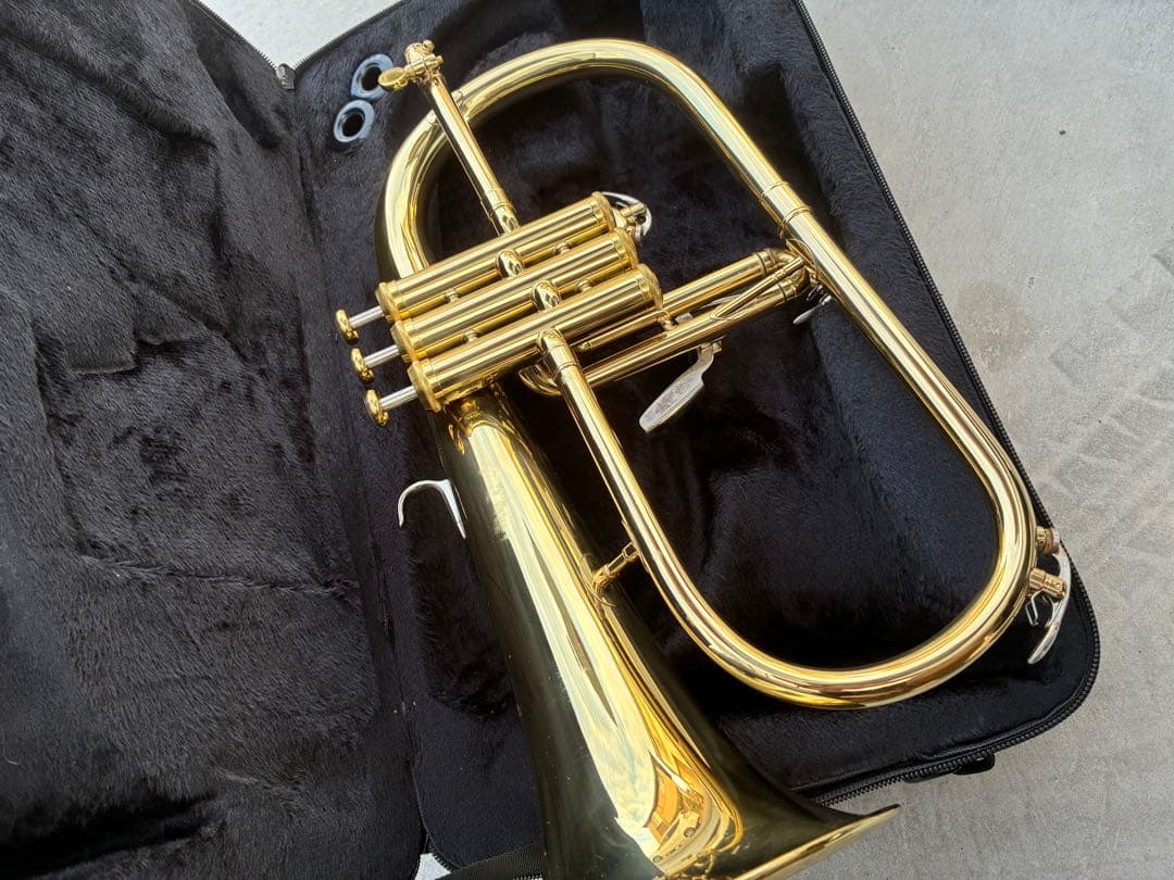 MAXTONE フリューゲルホルン B♭管 ケース付き