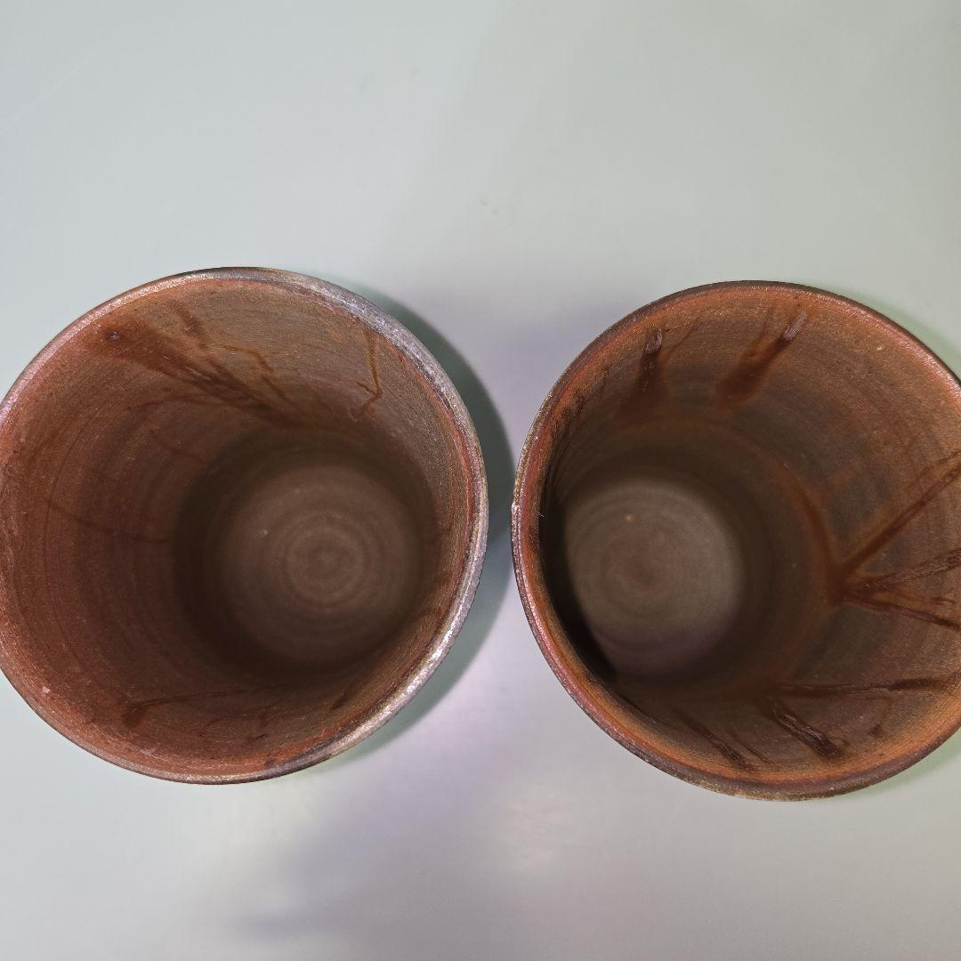 備前焼 西蔵坊窯 猪俣政昭 湯呑 2個セット - メルカリ