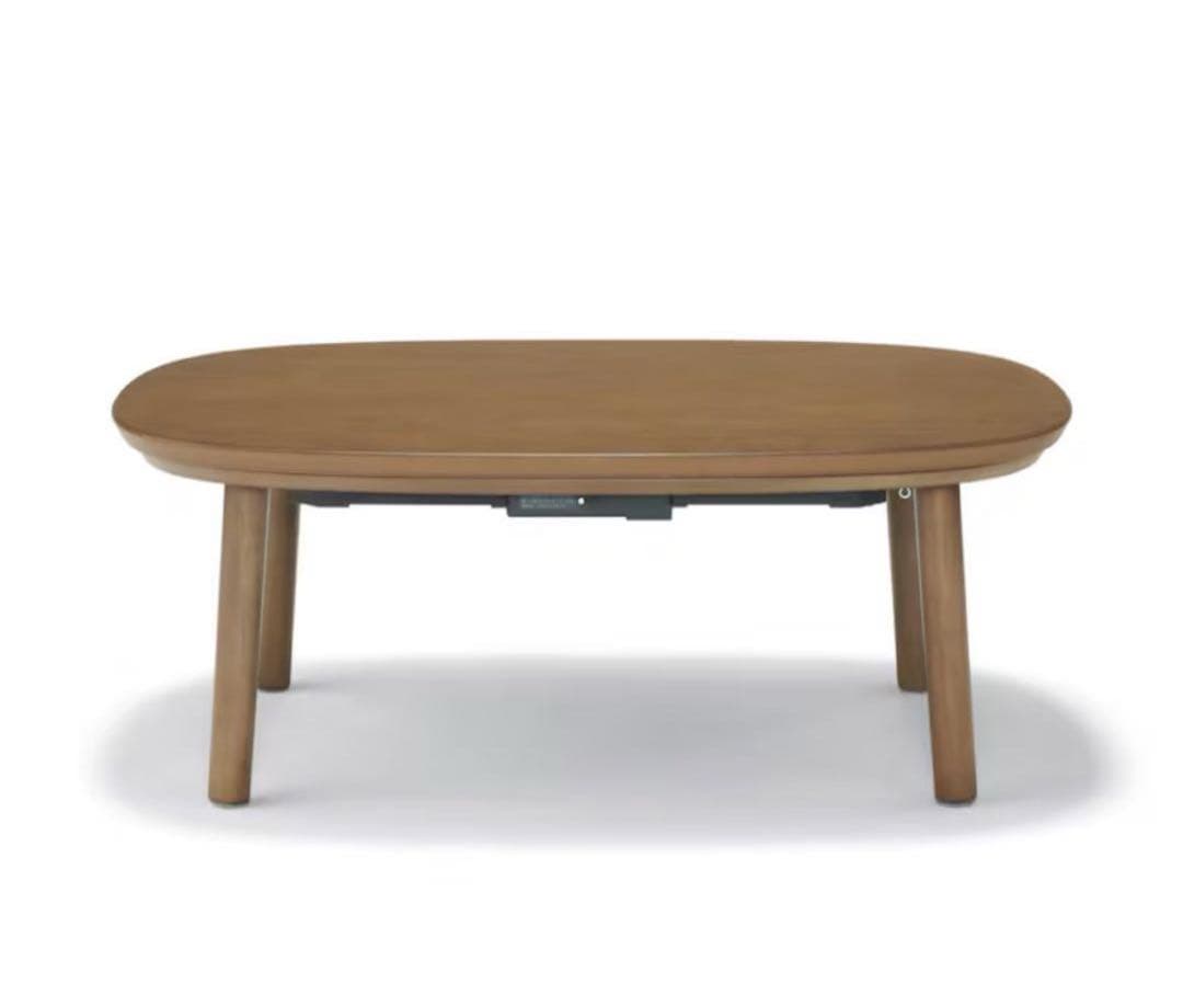 000 楕円こたつ小ダークブラウン／MJ-KDS3-DB