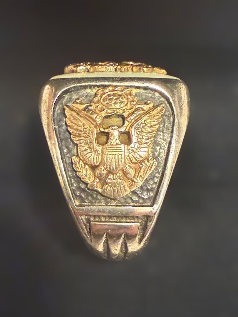 希少 ヴィンテージ WW2 マザーオブパール イーグルリング