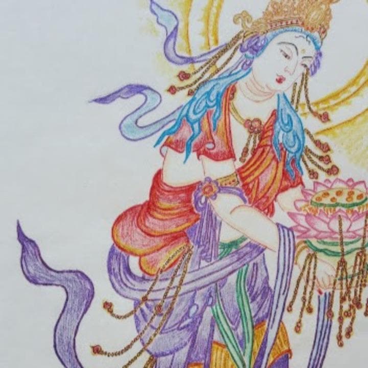 五十嵐由家　仏画　409「観世音菩薩」