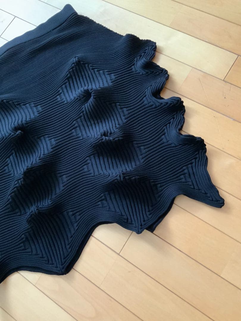 イッセイミヤケ　LINKAGE 黒　スカート　プリーツプリーズ