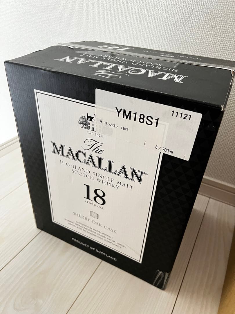希少！ マッカラン18年 空箱 6本セット 専用段ボール付き MACALLAN