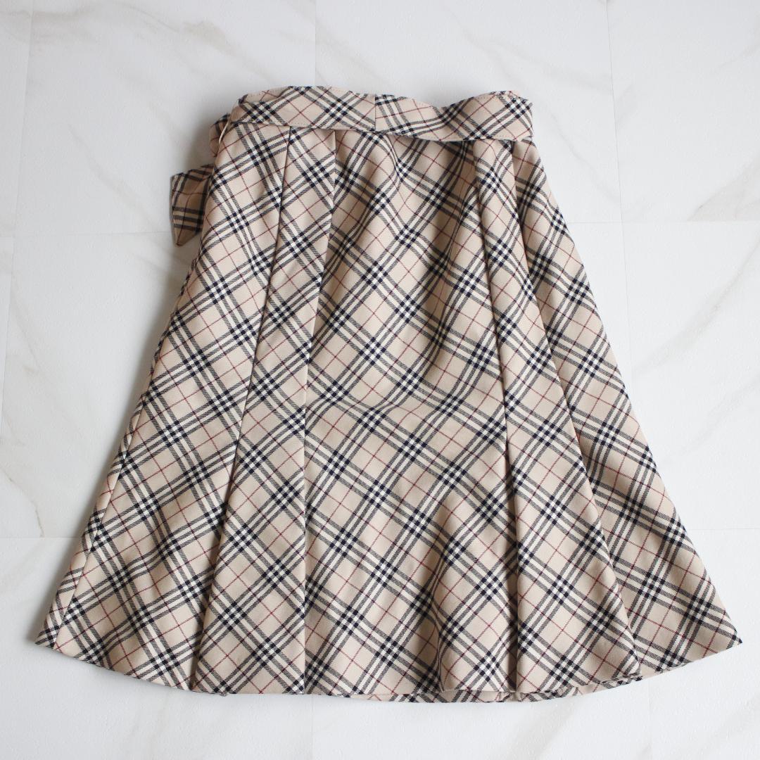 BURBERRY BLUE LABEL ノバチェックスカート Mサイズ ベージュ