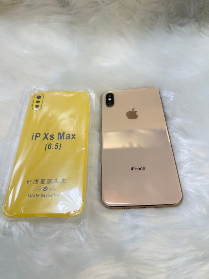 iPhone XS Max 256GB ゴールドSIMフリー バッテリー100％ - メルカリ