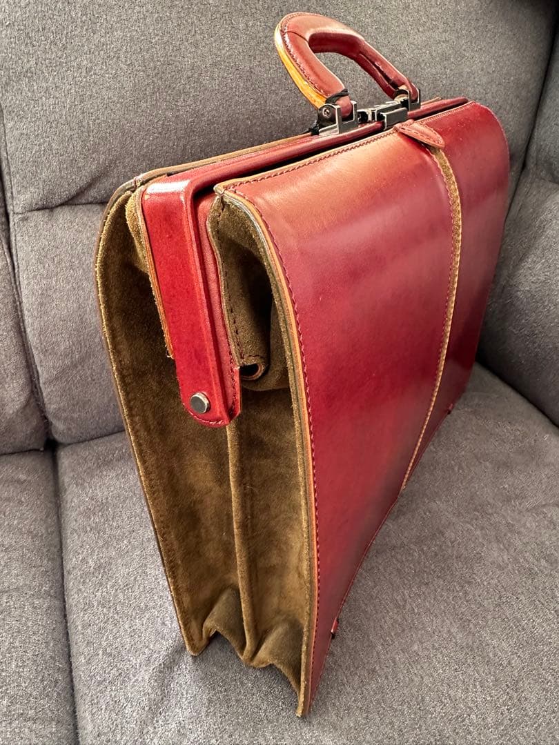 美品 DRAWER ダレスバッグ 本革 ビジネスバッグ ドクターズバッグ