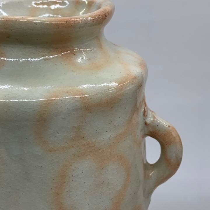 花入21】萩6 御本手 耳付 彩雲窯 高さ22㎝