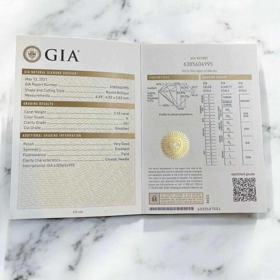 【価格見直し】Cartier 1895 ソリテール 0.35ct GIA VS1