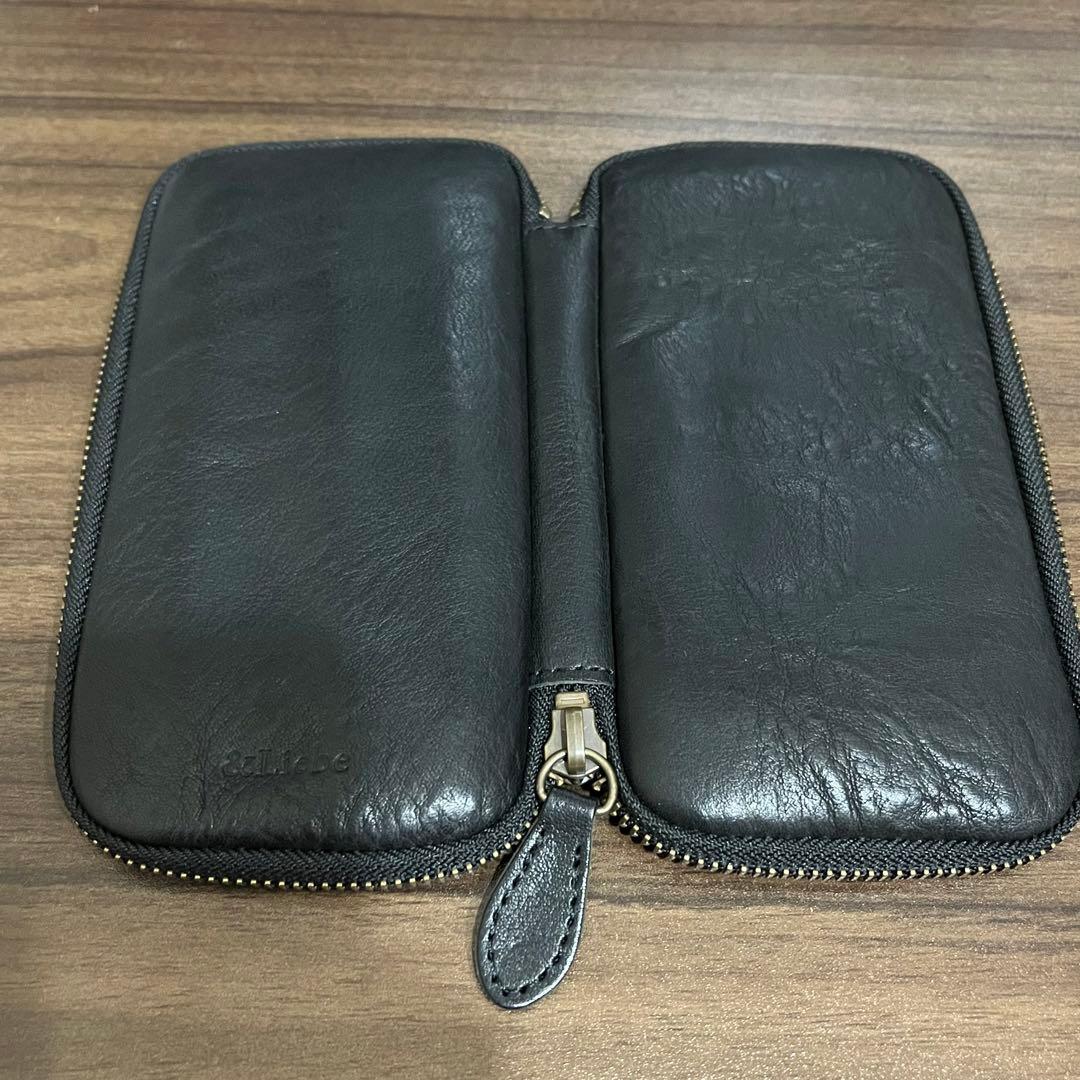 美品 &Liebe ジップペンケース ブラック アンドリーベ - メルカリ