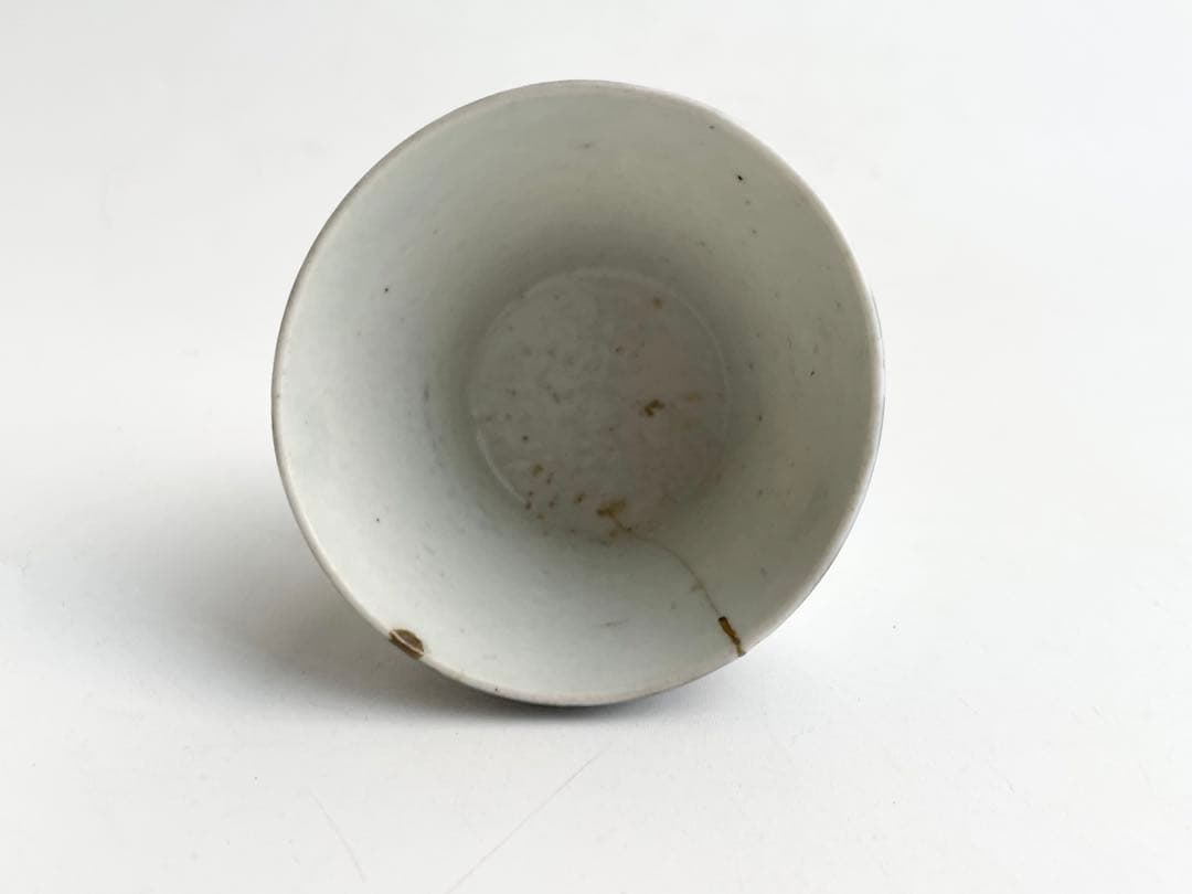 骨董 アンティーク 古伊万里 染付 雨降文様 蕎麦猪口 フリーカップ 酒器