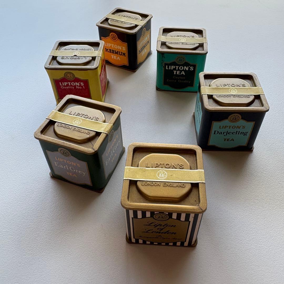 希少】リプトン ミニ紅茶缶 昭和レトロ