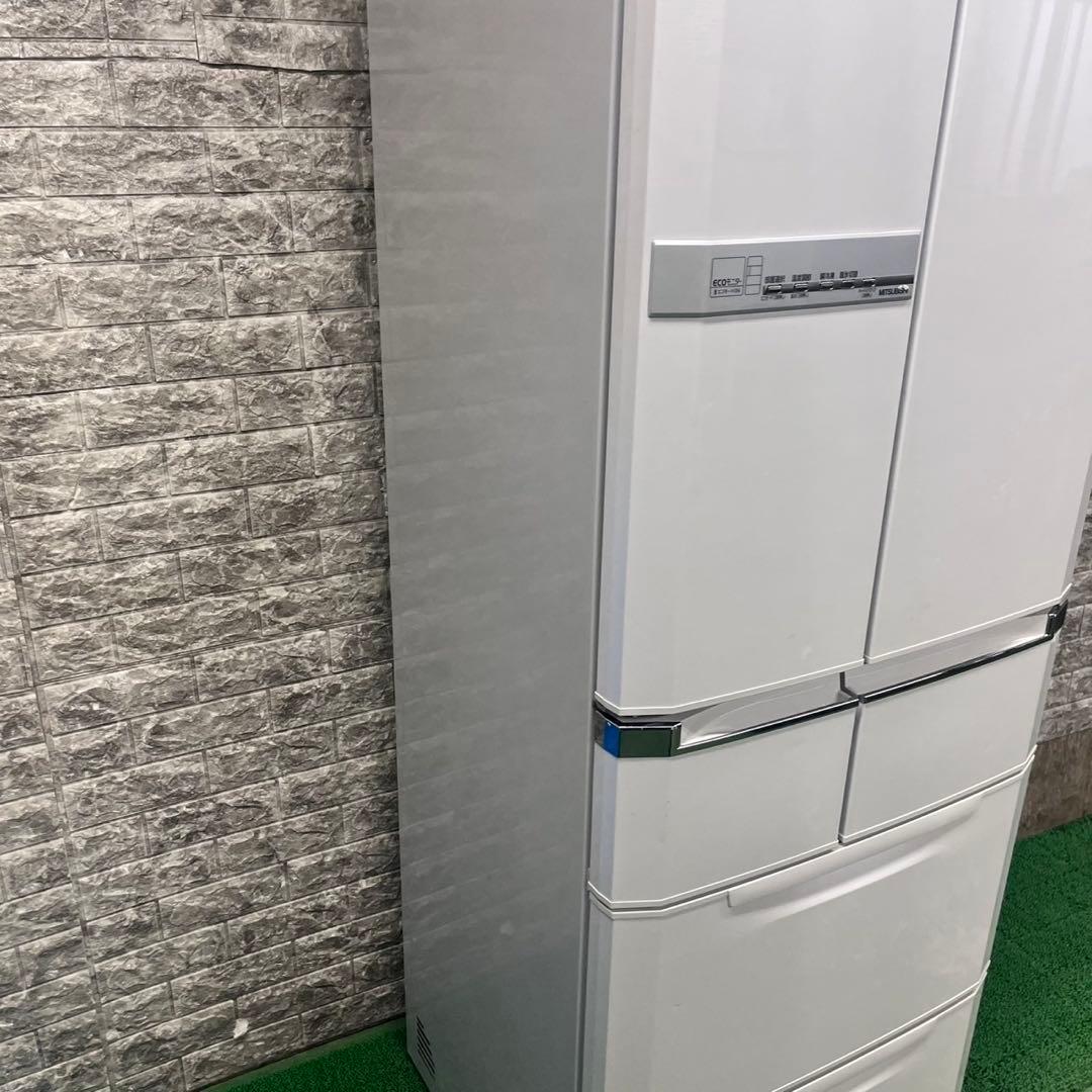 712 三菱　大型冷蔵庫　465L 400L強　家庭用　自動製氷　フレンチドア