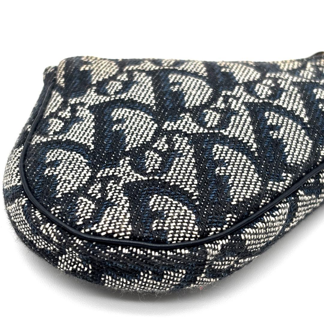 【正規品】ディオール ケース サドル トロッター キーリング ネイビー 金