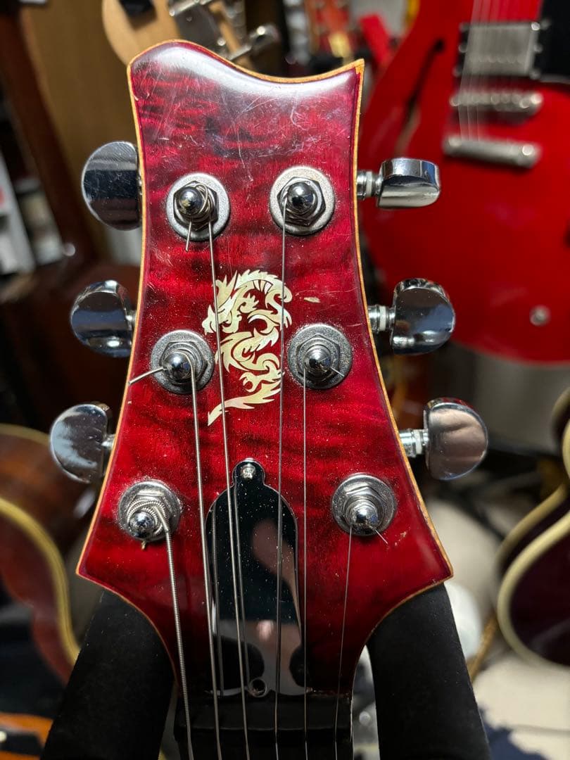 ダブルカッタウェイ ゴールド GROVER ペグ、BIGSBY搭載 ジャンク