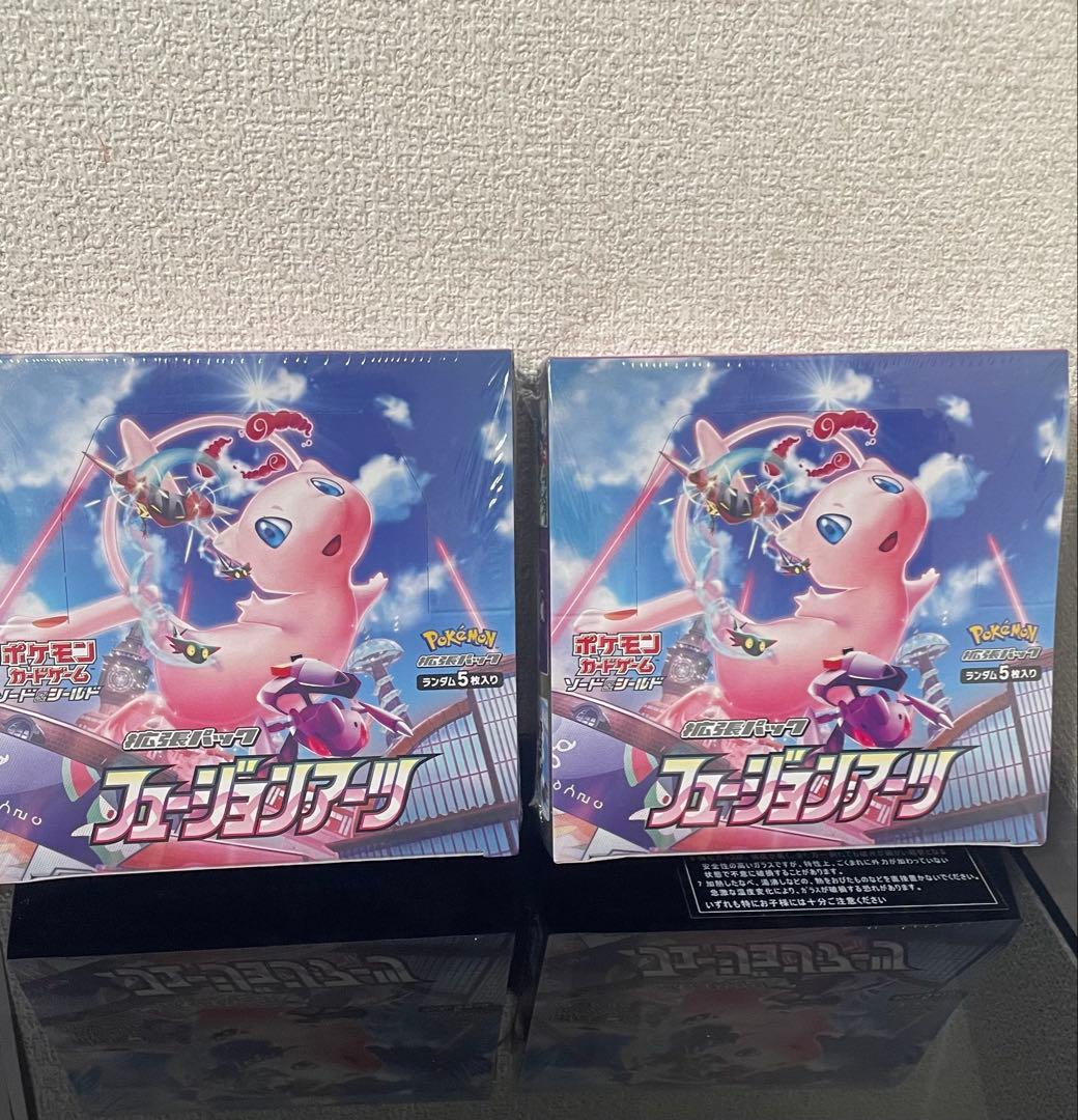 ポケモンカードゲームフュージョンアーツシュリンク付きBOX他2box