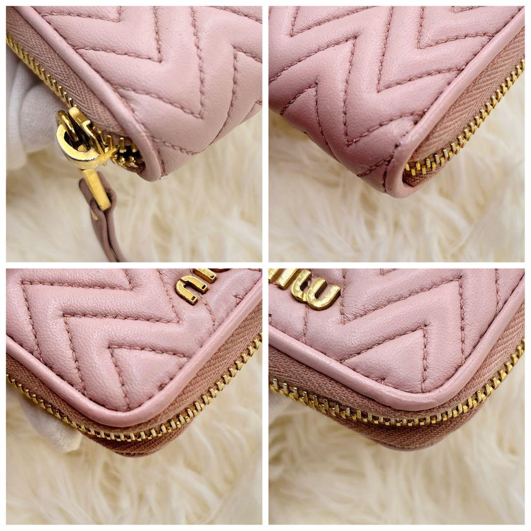 美品✨ミュウミュウ ケース ナッパインプントゥーレ マテラッセ ピンク