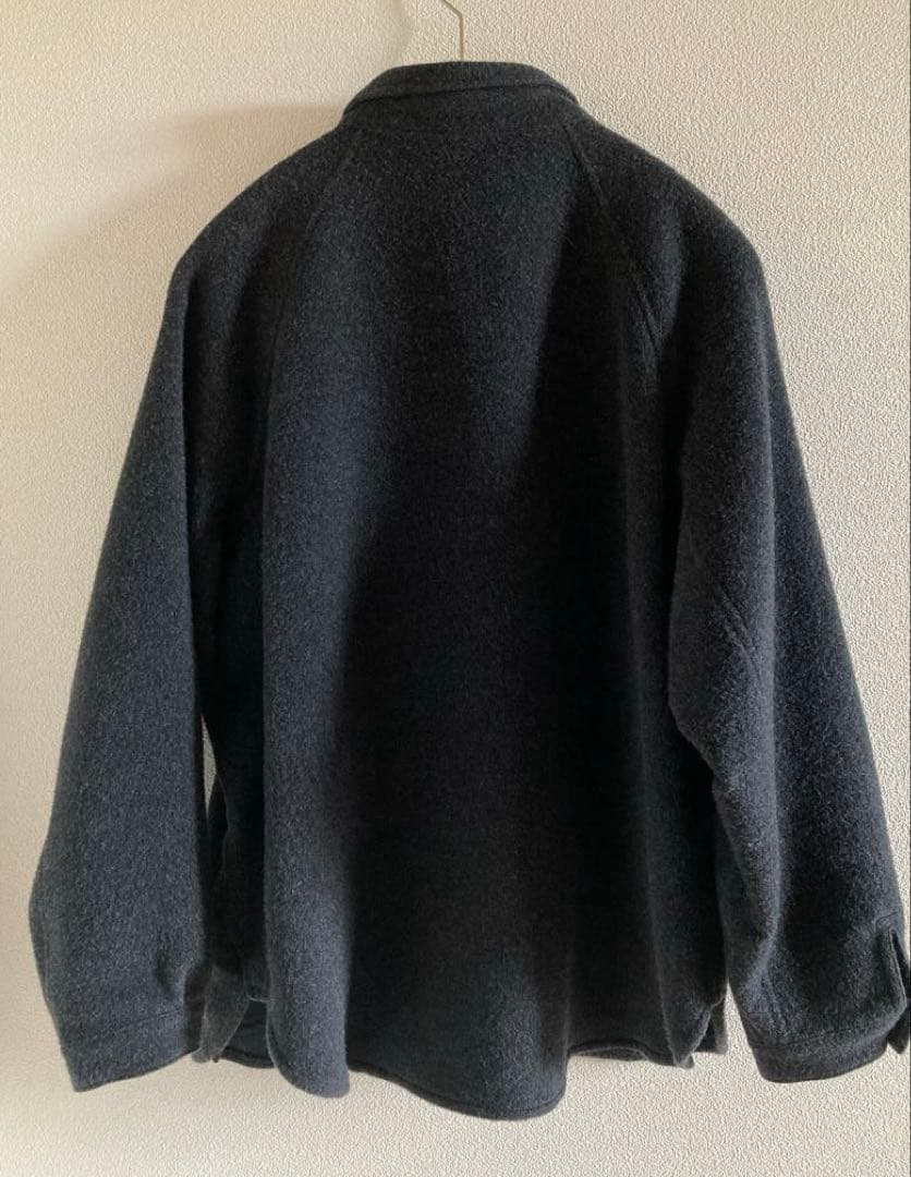 MITTAN SH-108 ウールシルクキャメルシャツ 濃灰 サイズ2