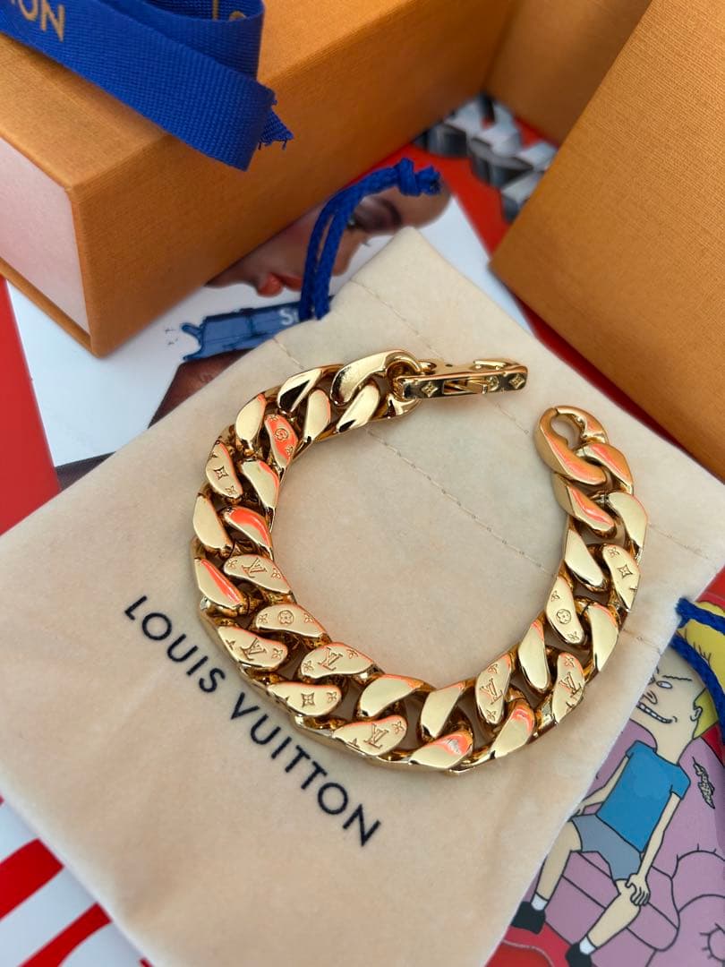 LOUIS VUITTON ブラスレ・チェーンリンクス ゴールド！
