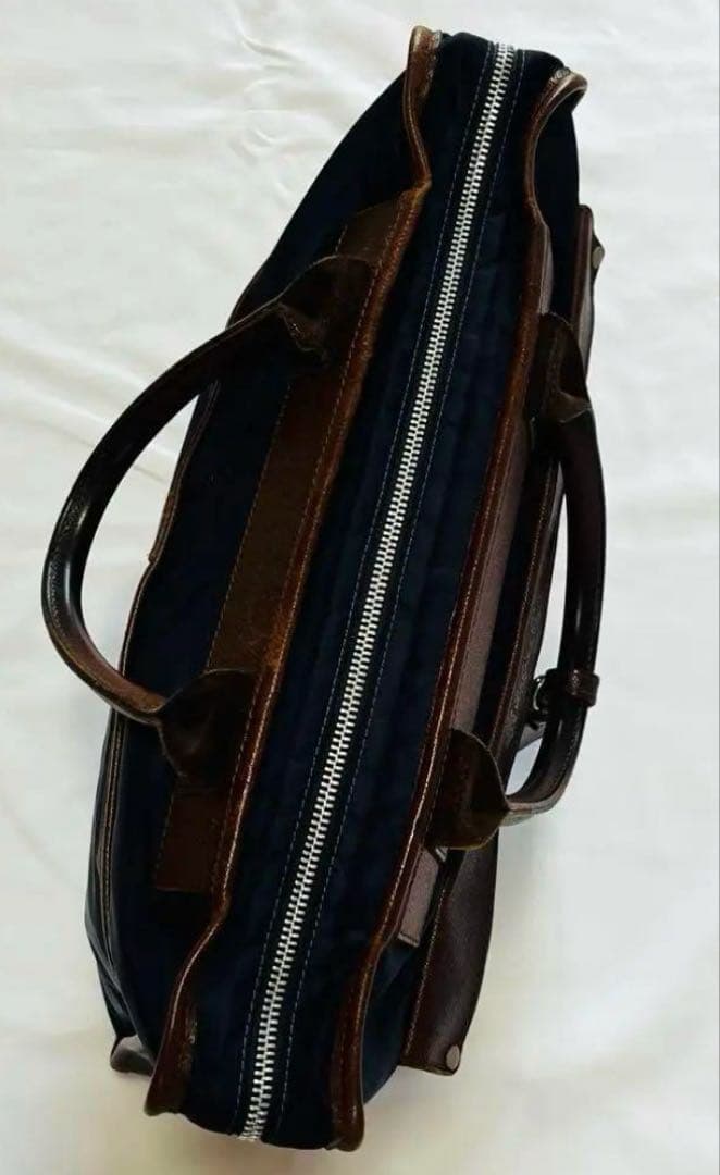 極美品 フェリージ ビジネスバッグ 高級本革レザー 濃茶 ブリーフケース