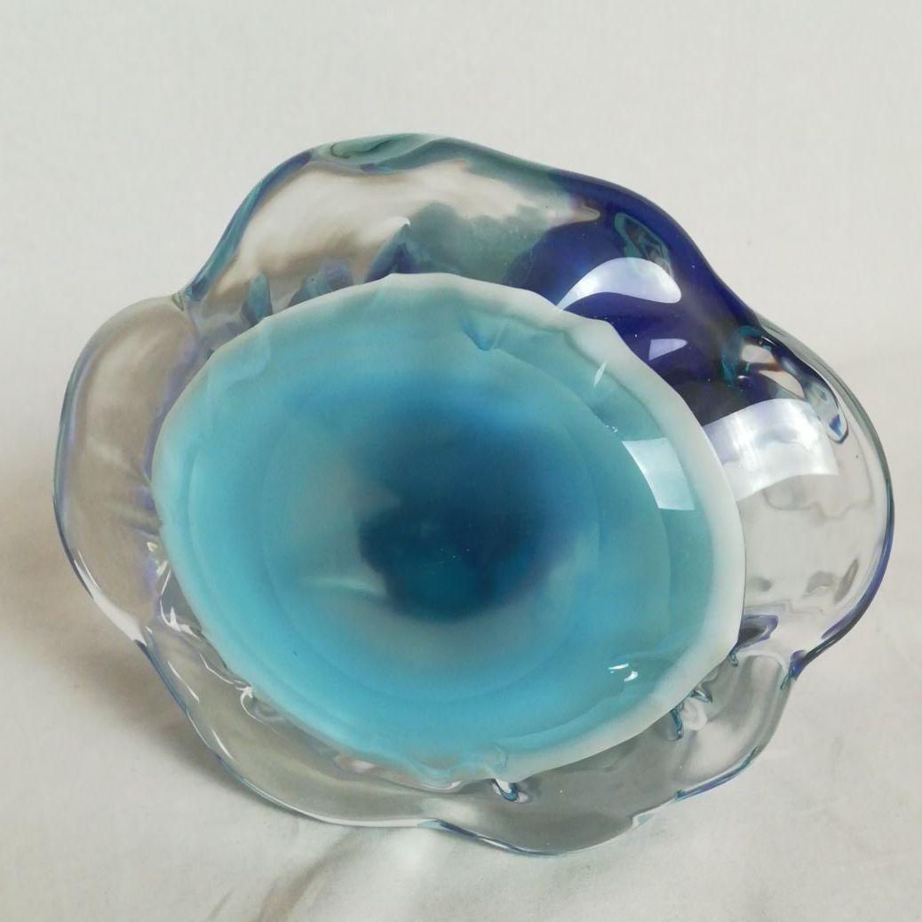 マルティグラス 大きな ペンギン 置物 硝子 専用箱付き