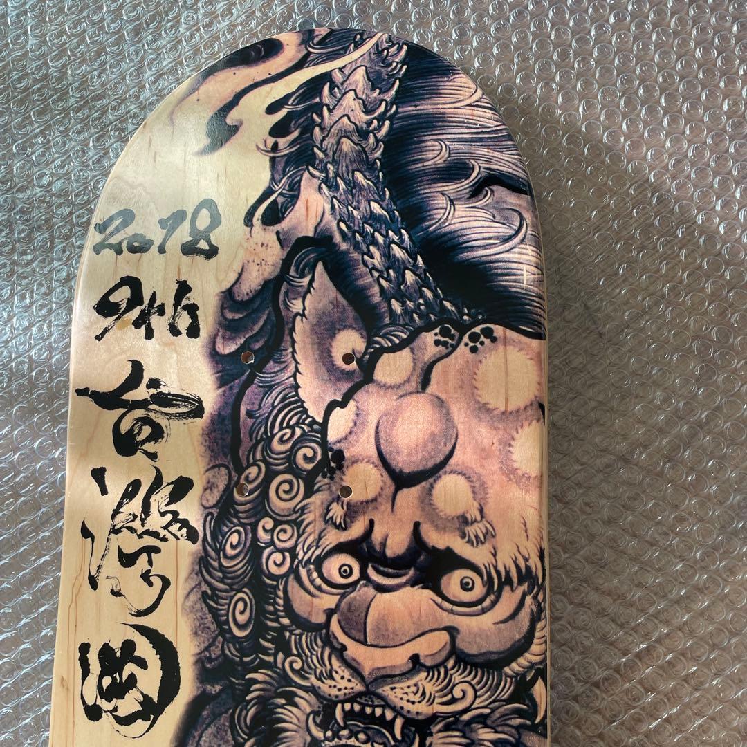 希少　限定品　スケートボード　タトゥー　刺青　台湾　tattoo デッキ