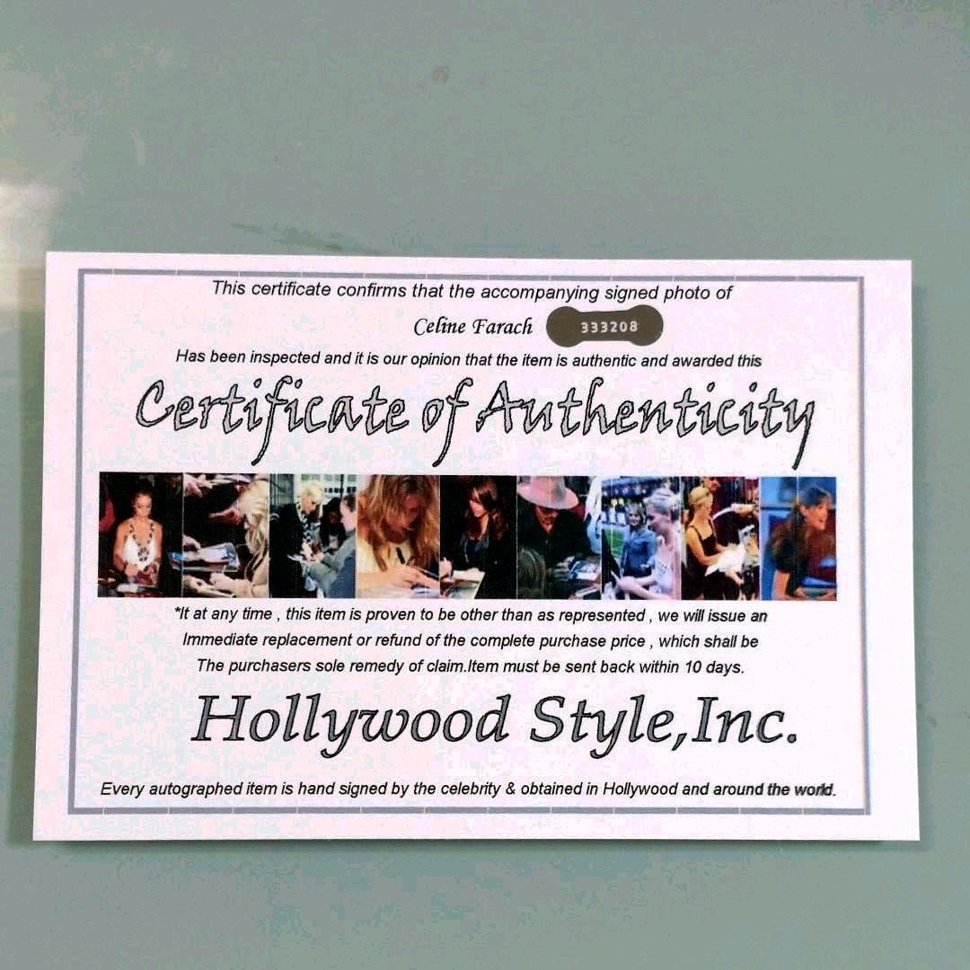 セリーヌ・ファラク直筆サイン入り2Lサイズ写真…②