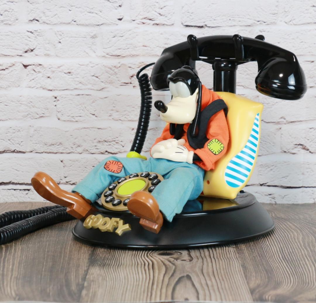 【ヴィンテージ】ディズニー　グーフィーの電話　美品