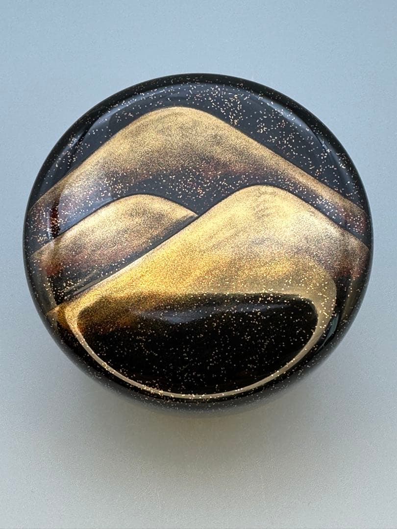 茶道具棗村田宗覚遠山蒔絵 内側銀地