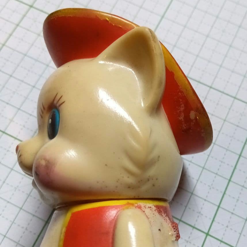 長靴をはいた猫 ソフトビニール人形 貯金箱 昭和レトロ ソフビ - メルカリ