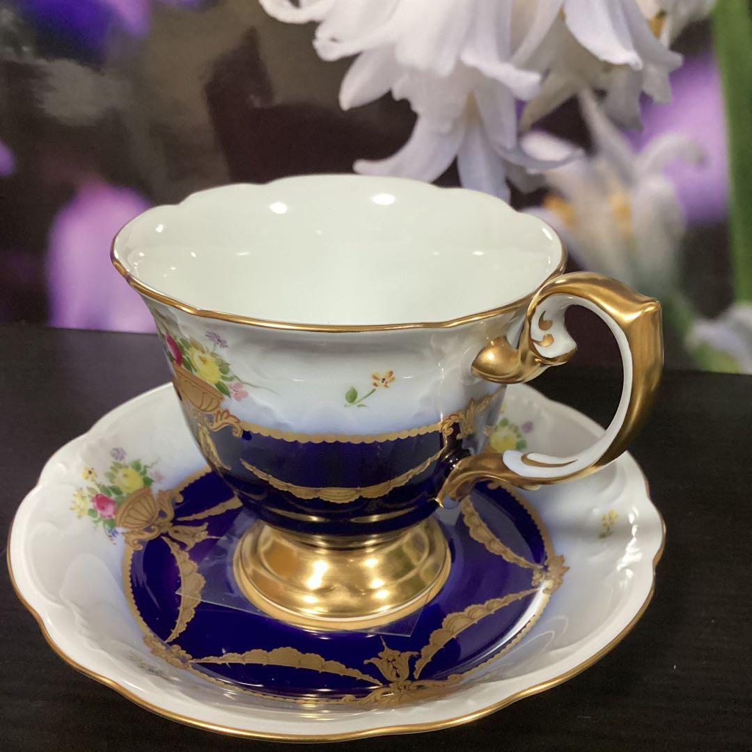 希少英国シェリーShelleyクイーンアンBlack Leafy Treeティーセット