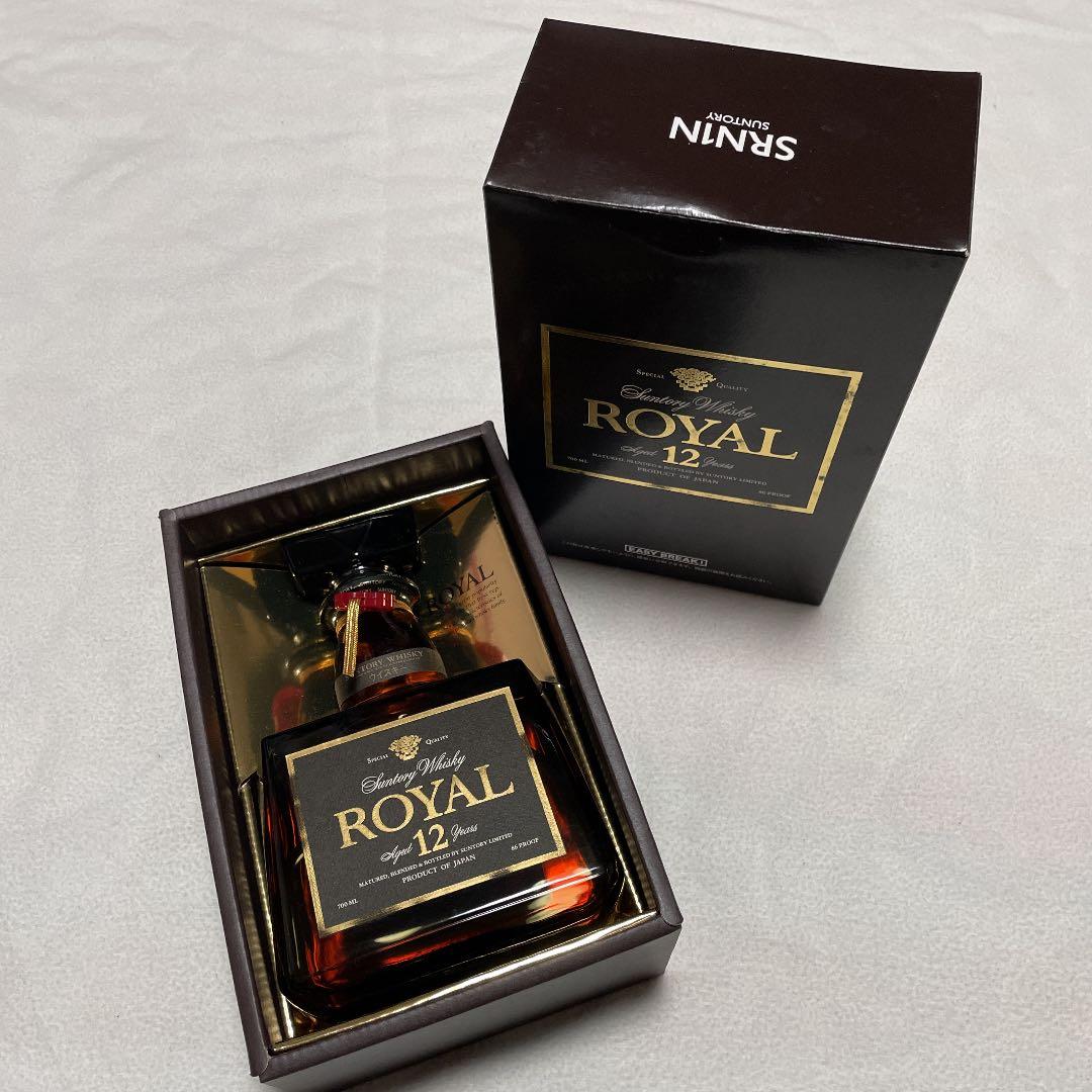 注文 未開栓 古酒 サントリー ウイスキー ローヤル 12年 黒ラベル 未開