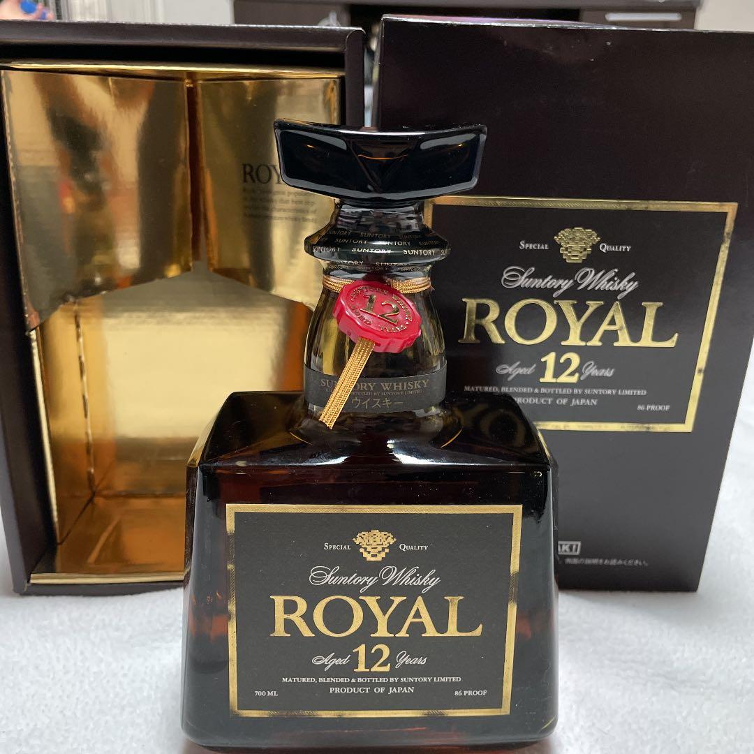 注文 未開栓 古酒 サントリー ウイスキー ローヤル 12年 黒ラベル 未開