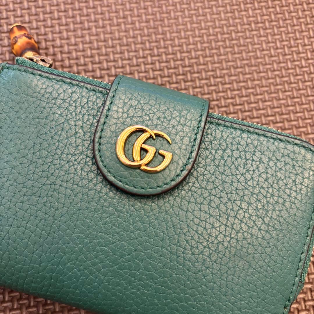 【美品】GUCCI 財布 GGマーモント ミディアムウォレット