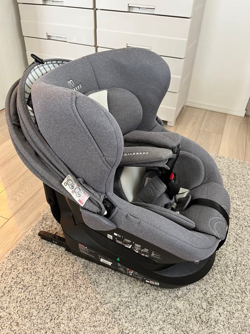 ISOFIX 360 回転エールべべ クルット5i プレミアム グレーラテ ISOFIX