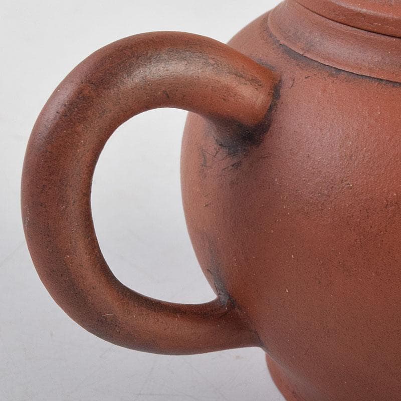 中国　孟臣製　清泉石上流　紫砂　朱泥　急須　茶壷　C　R9043