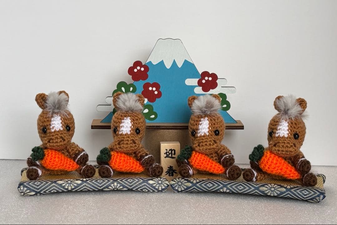 あみぐるみ お正月飾リ ぶたさん ゆっこ様専用 ハンドメイド