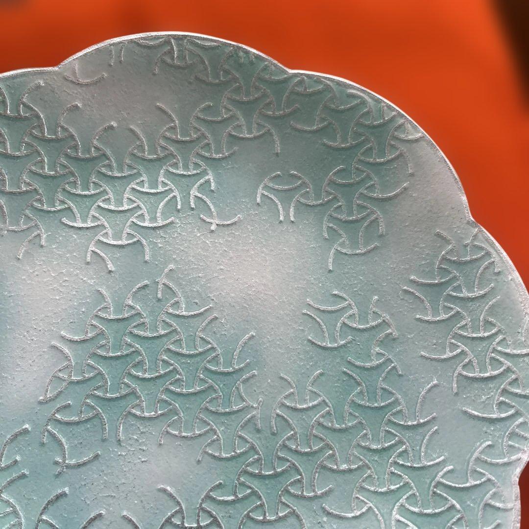 七宝焼 独楽つなぎ 干菓子器