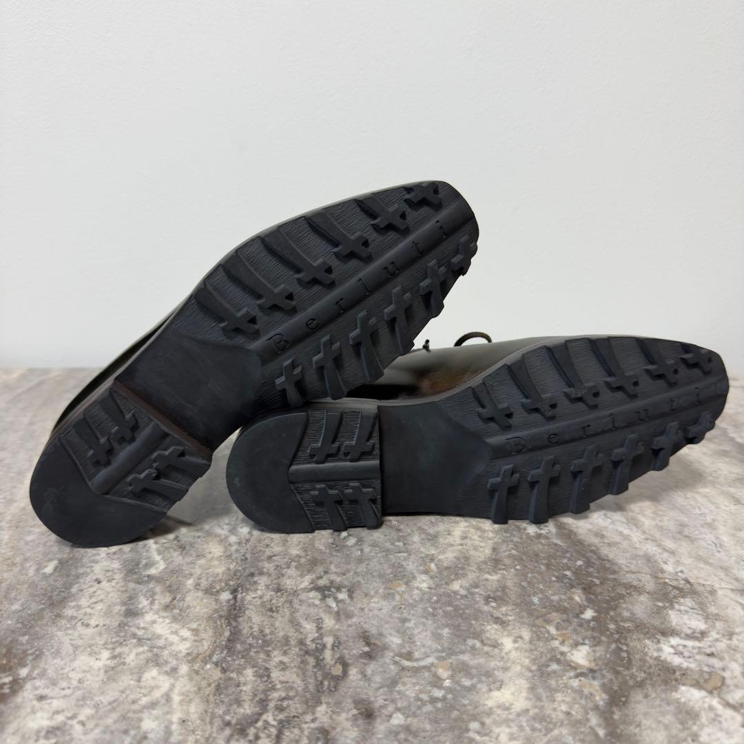 特注 定価36.6万円 ベルルッティ ニューウルティマ パティーヌレザーシューズ