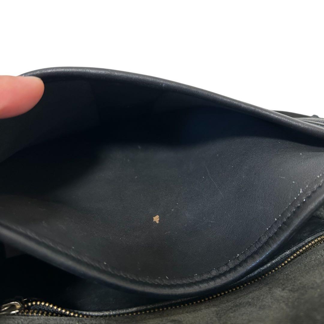 とし様OLD COACHショルダーバッグ レザー ドイツホック 黒 USA製