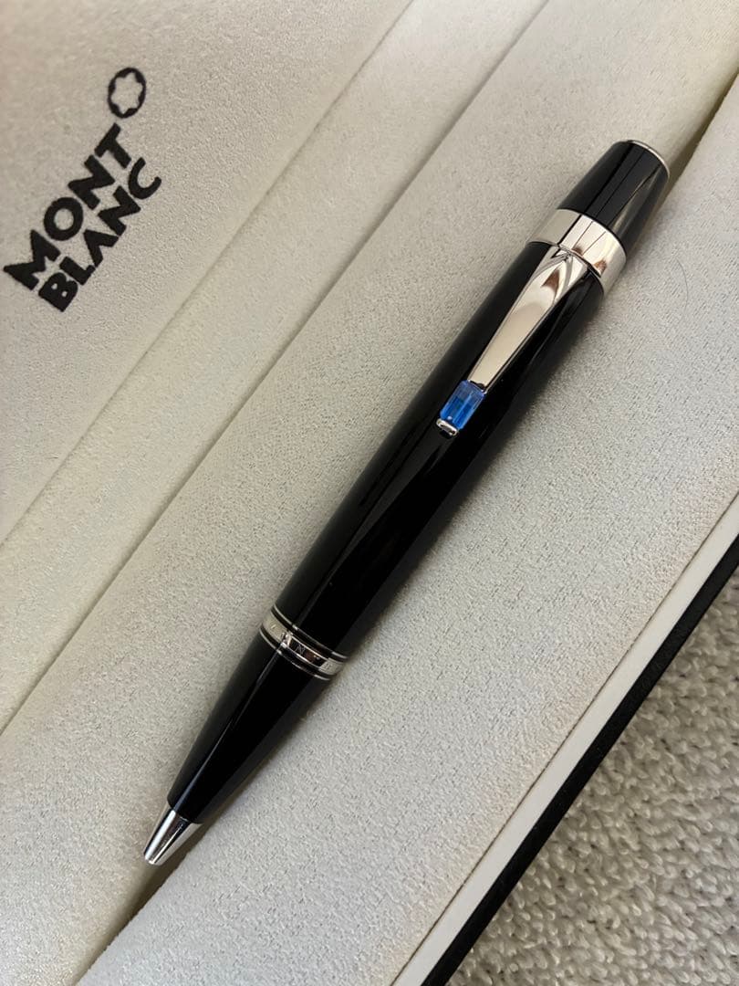 ◾️プラチナ◾️モンブラン◾️ボエム ボールペン◾️ブルーストーン◾️化粧箱付属◾️筆記良◾️