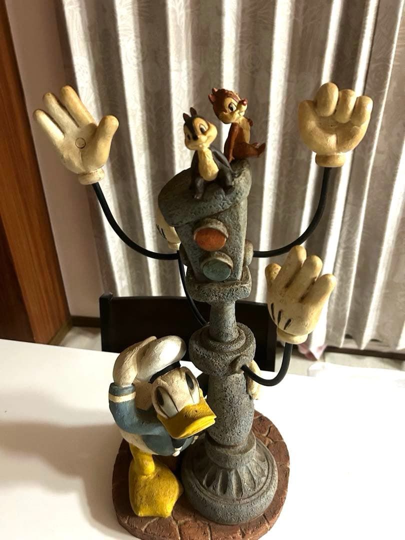 ディズニードナルドチップとデール スリッパラック セトクラフト フィギュア