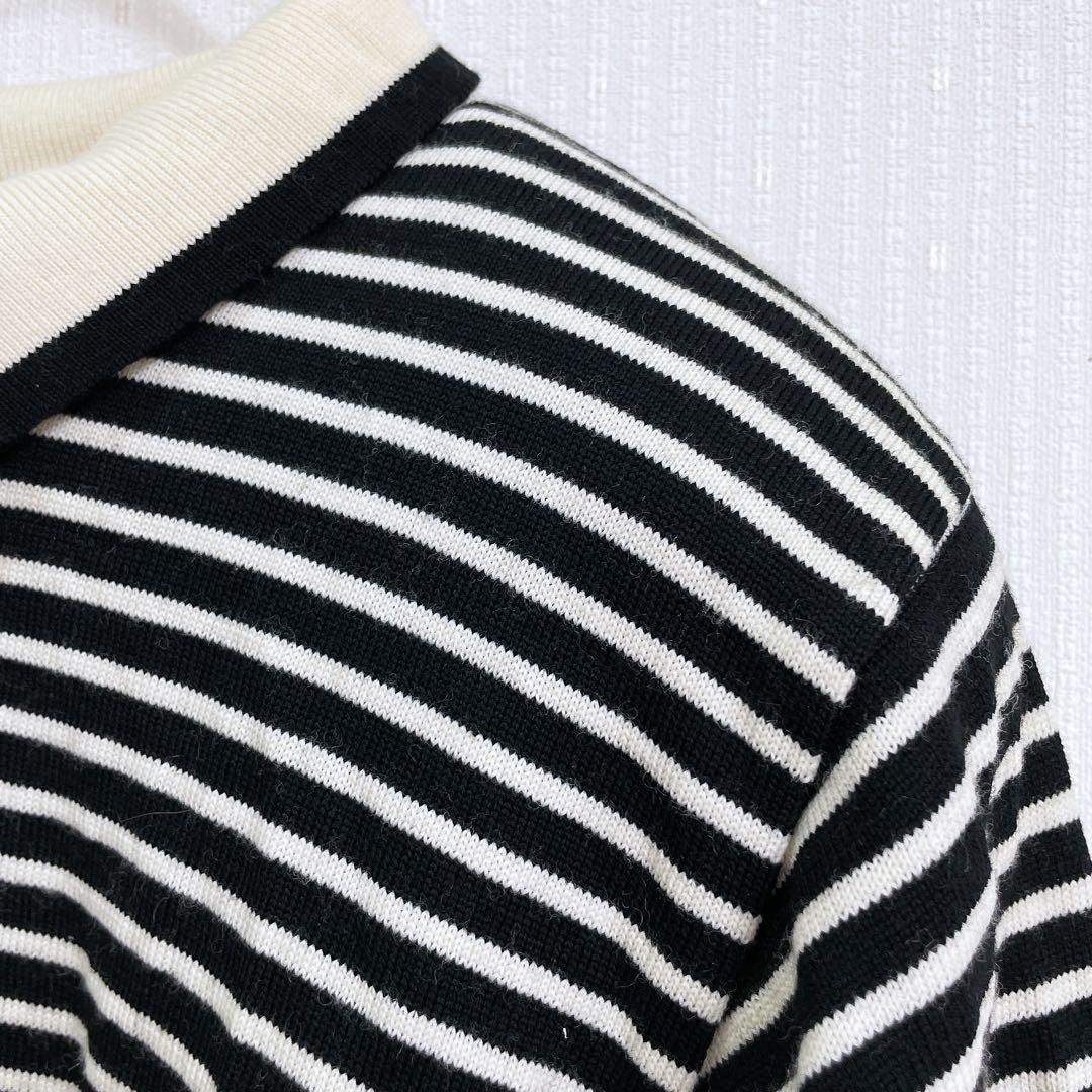 イヴ・サンローラン　ヴィンテージ　ニット　ボーダー ウール100% M 長袖