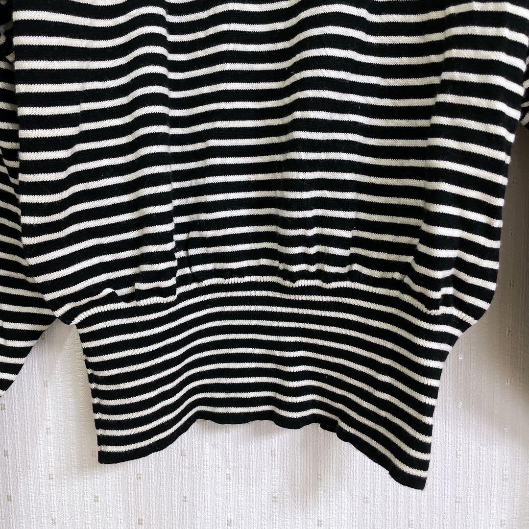 イヴ・サンローラン　ヴィンテージ　ニット　ボーダー ウール100% M 長袖