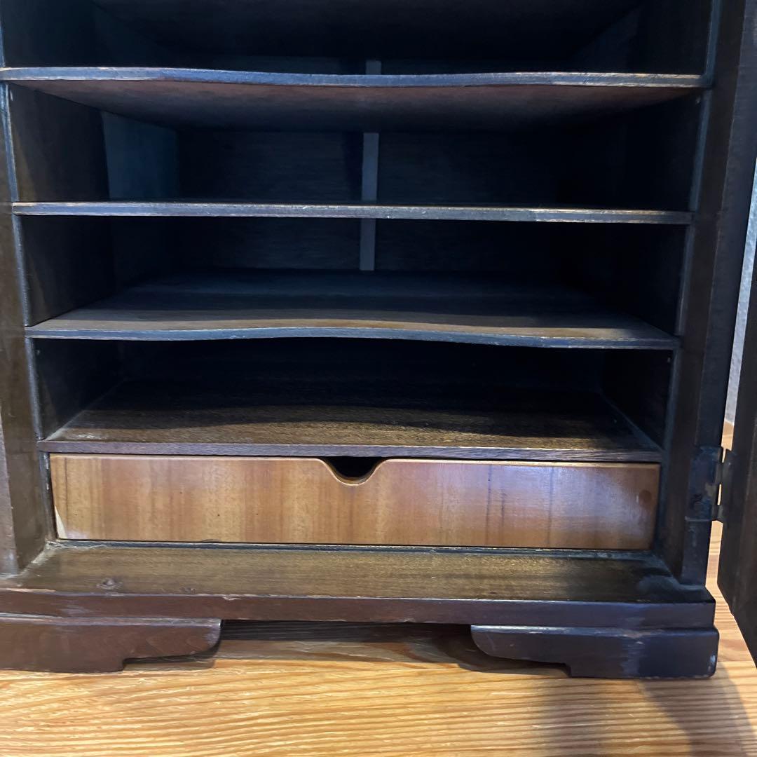 昭和レトロ アンティーク ヴィンテージ 木製レコードケース 書類ケース